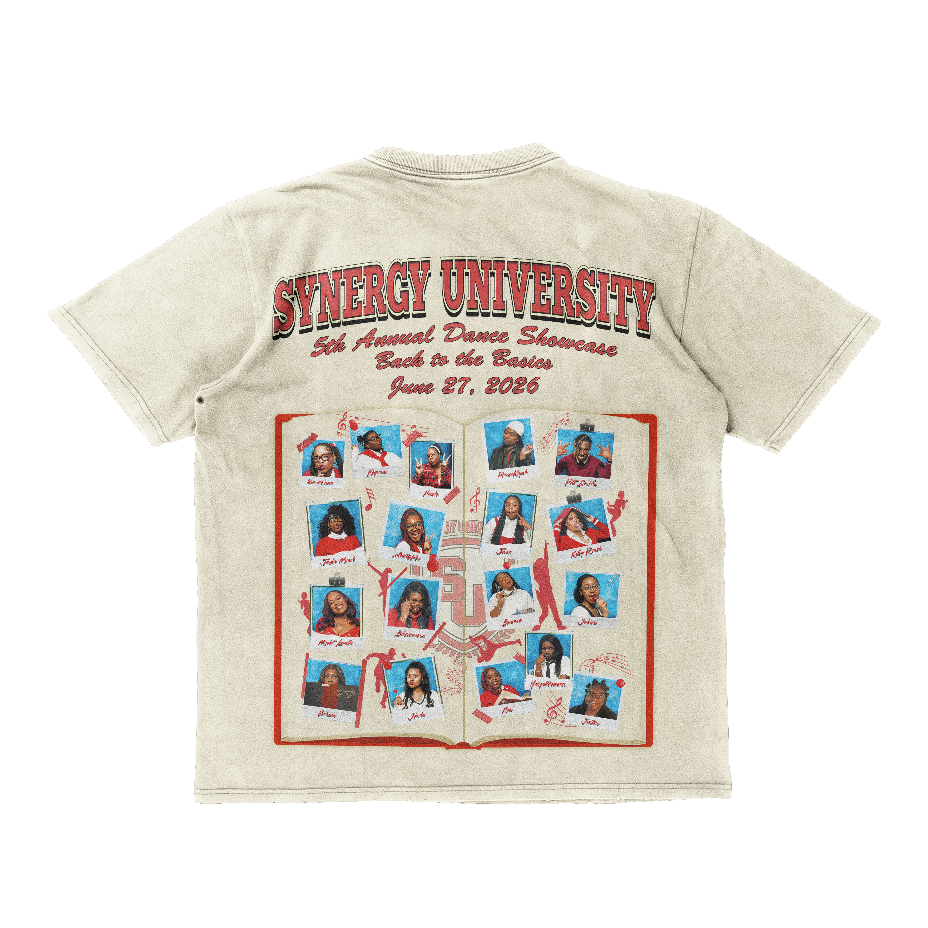 Pre-Order Synergy University Legacy Yearbook Tee — 5th Annual Dance Showcase Exclusive