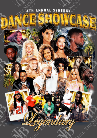 Pre-Order 4th Annual Synergy Dance Showcase Tee – “Legendary” Edition