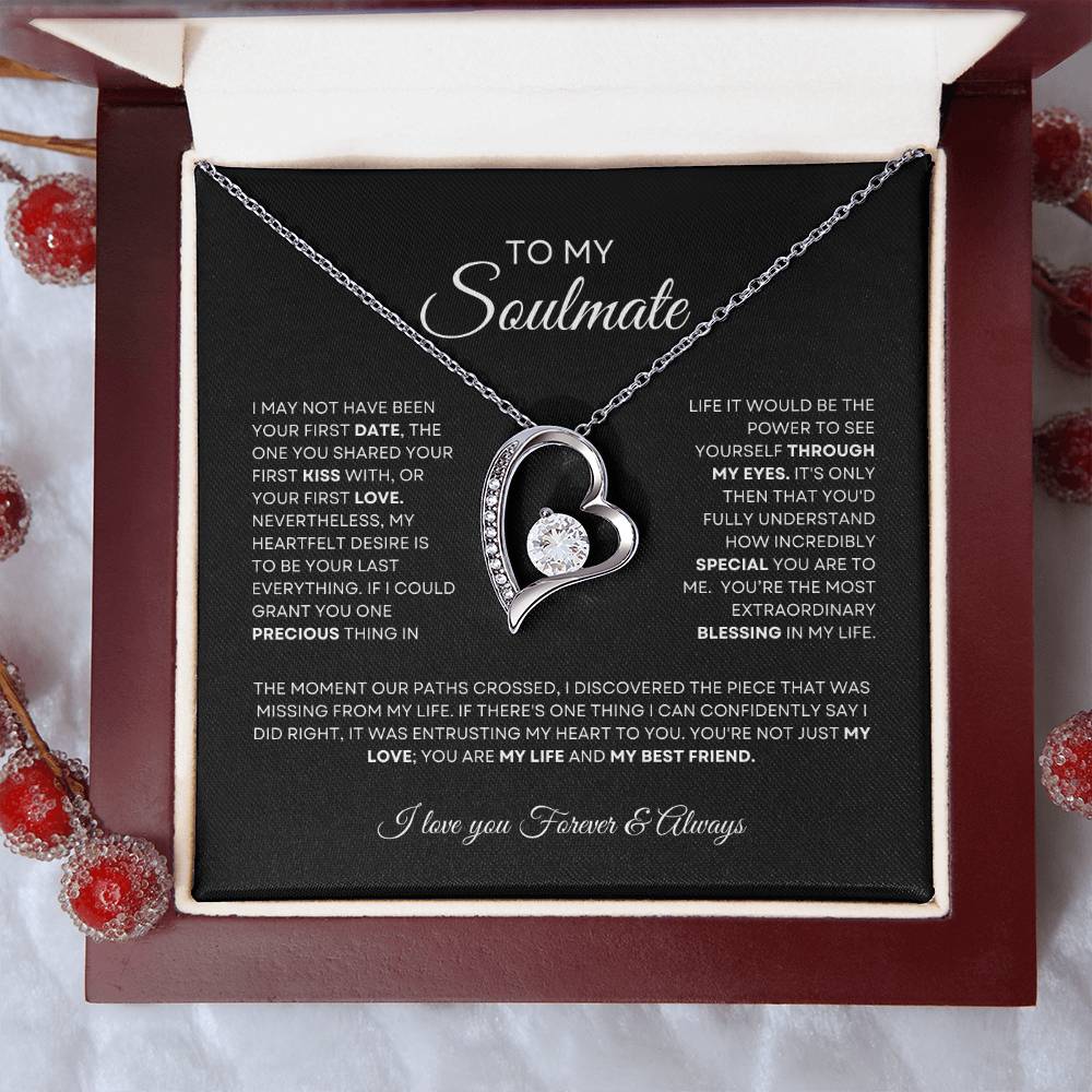 To My Soulmate Forever Love Necklace