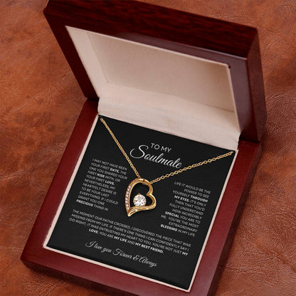 To My Soulmate Forever Love Necklace