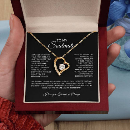 To My Soulmate Forever Love Necklace