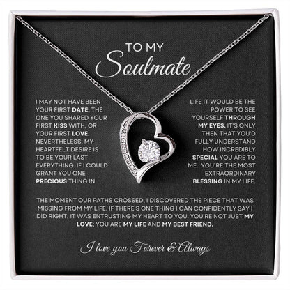 To My Soulmate Forever Love Necklace