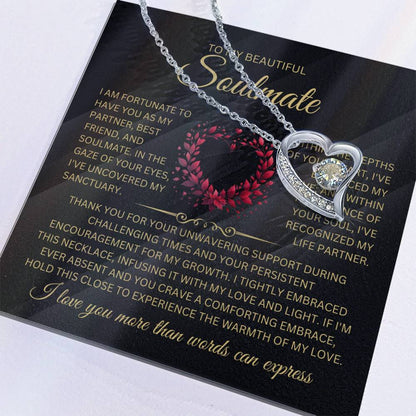 To My Beautiful Soulmate Forever Love Necklace