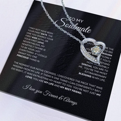 To My Soulmate Forever Love Necklace