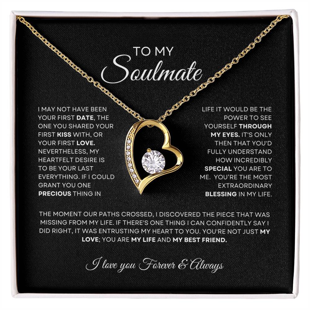 To My Soulmate Forever Love Necklace