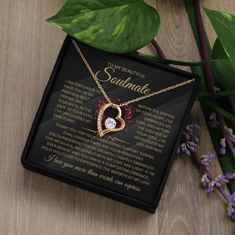 To My Beautiful Soulmate Forever Love Necklace